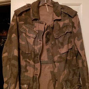 Free People Not Your Brothers Surplus Jacket Camo